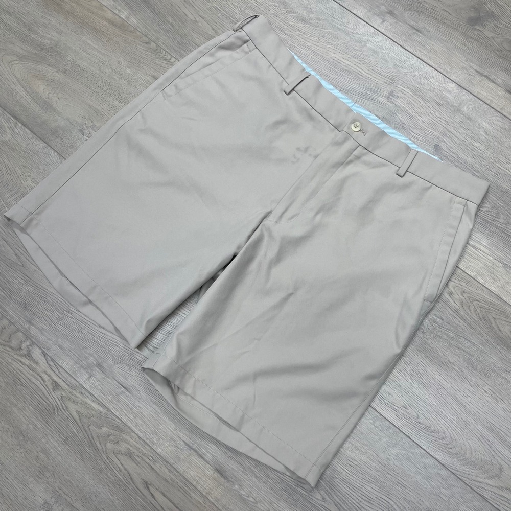 Peter Millar Salem Performance Golf Shorts Men 36 Tan Performance ME0EB82 Khaki